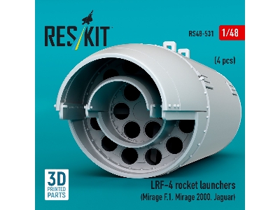 Lrf-4 Rocket Launchers (4pcs) (Mirage F.1, Mirage 2000, Jaguar) (3d Printed) - zdjęcie 3