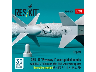 Gbu-10 'paveway I' Laser Guided Bombs With Bsu-37/B Fin And Bsu-3a/B Wing (Slow Speed) Thermally Protected (2pcs) (F-4d/E, F-111