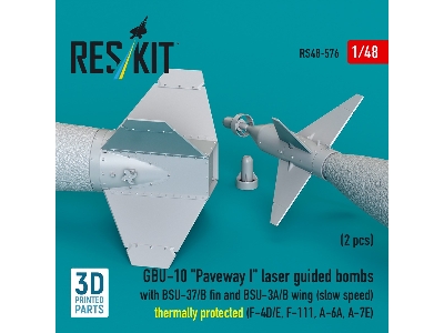 Gbu-10 'paveway I' Laser Guided Bombs With Bsu-37/B Fin And Bsu-3a/B Wing (Slow Speed) Thermally Protected (2pcs) (F-4d/E, F-111
