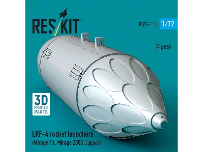Lrf-4 Rocket Launchers (4pcs) (Mirage F.1, Mirage 2000, Jaguar) (3d Printed) - zdjęcie 2