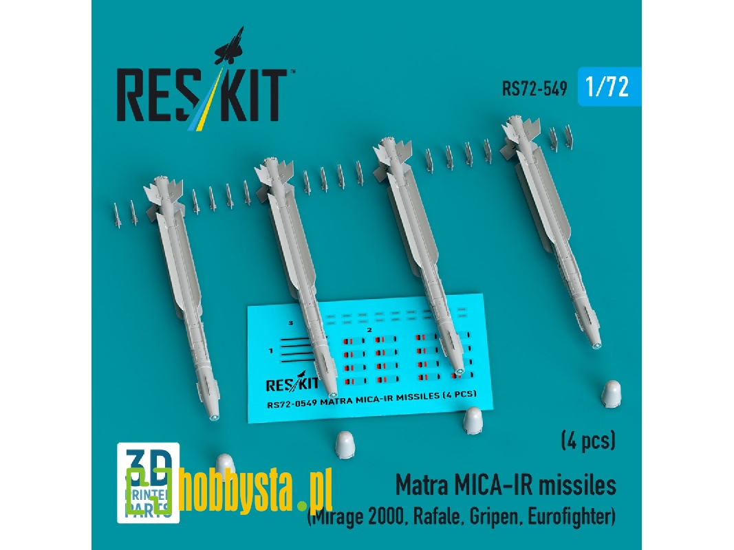 Matra Mica-ir Missilematra Mica-ir Missiles (4pcs) (Mirage 2000, Rafale, Gripen, Eurofighter) (3d Printed)s (4 Pcs) (Mirage 2000 Matra Mica-ir Missilematra Mica-ir Missiles (4pcs) (Mirage 2000, Rafale, Gripen, Eurofighter) (3d Printed)s (4 Pcs) (Mirage 2000