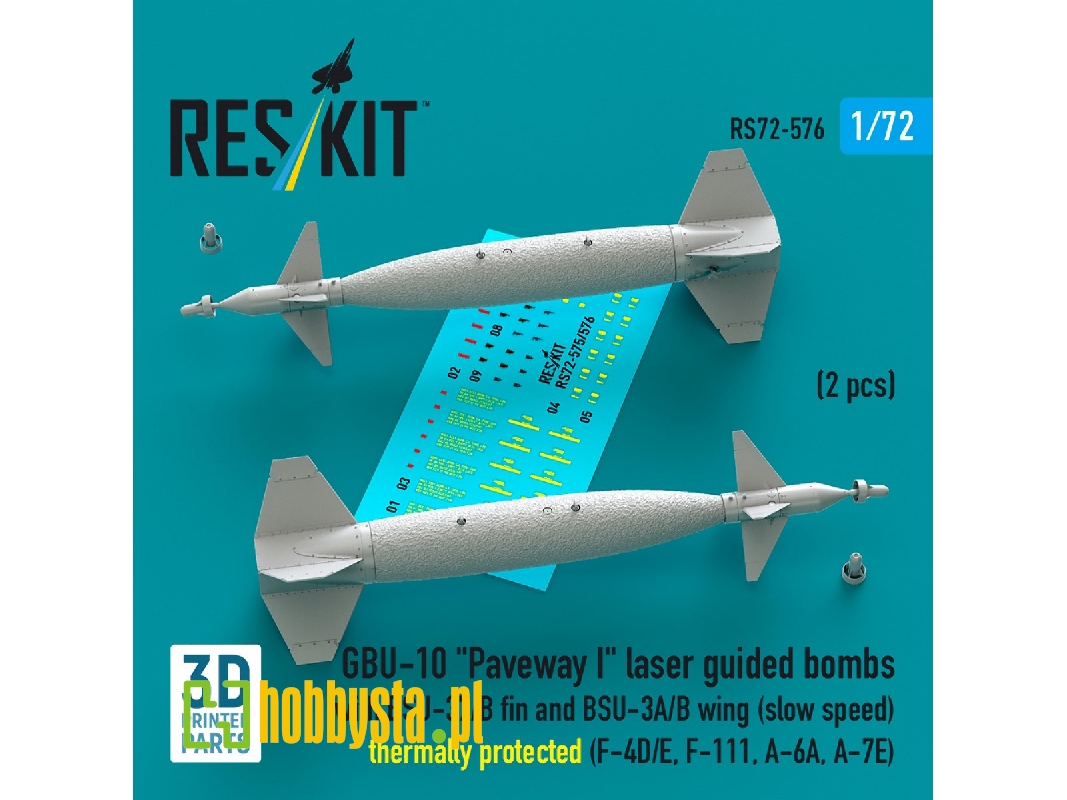 Gbu-10 'paveway I' Laser Guided Bombs With Bsu-37/B Fin And Bsu-3a/B Wing (Slow Speed) Thermally Protected (2pcs) (F-4d/E, F-111 Gbu-10 'paveway I' Laser Guided Bombs With Bsu-37/B Fin And Bsu-3a/B Wing (Slow Speed) Thermally Protected (2pcs) (F-4d/E, F-111