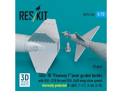 Gbu-10 'paveway I' Laser Guided Bombs With Bsu-37/B Fin And Bsu-3a/B Wing (Slow Speed) Thermally Protected (2pcs) (F-4d/E, F-111