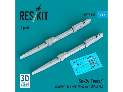 Su-24 'fencer' Adapter For Storm Shadow / Scalp-eg (2pcs) (3d Printed) - zdjęcie 2