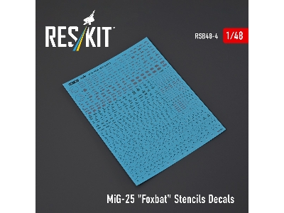 Mig-25 'foxbat' Stencils Decals - zdjęcie 1