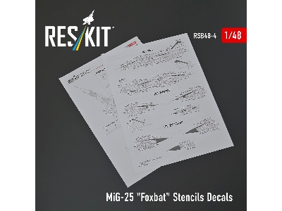 Mig-25 'foxbat' Stencils Decals - zdjęcie 2