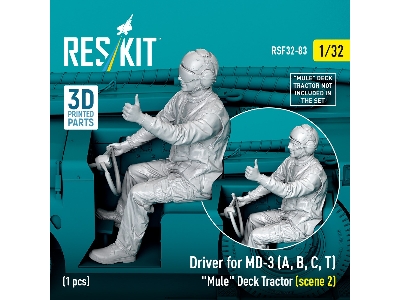 Driver For Md-3 (A, B, C, T) 'mule' Deck Tractor (Scene 2) (1pc) (3d Printed) - zdjęcie 1