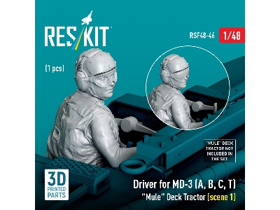 Driver For Md-3 (A, B, C, T) 'mule' Deck Tractor (Scene 1) (1pc) (3d Printed) - zdjęcie 2