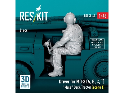 Driver For Md-3 (A, B, C, T) 'mule' Deck Tractor (Scene 1) (1pc) (3d Printed) - zdjęcie 3
