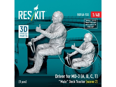 Driver For Md-3 (A, B, C, T) 'mule' Deck Tractor (Scene 2) (1pc) (3d Printed) - zdjęcie 1