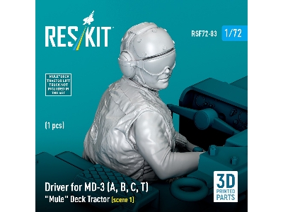 Driver For Md-3 (A, B, C, T) 'mule' Deck Tractor (Scene 1) (1pc) (3d Printed) - zdjęcie 3
