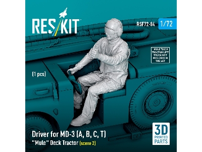 Driver For Md-3 (A, B, C, T) 'mule' Deck Tractor (Scene 2) (1pc) (3d Printed) - zdjęcie 1