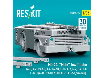 Md-3a 'mule' Tow Tractor (A-3, A-4, Ra-5c, A-6, Ea-6b, E-2c, A-7, C-2, F-4, F-8, F-14, F/A-18, Ov-10, S-3b, Uh-1, Ch-53, Sea Kin