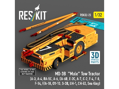 Md-3b 'mule' Tow Tractor (A-3, A-4, Ra-5c, A-6, Ea-6b, E-2c, A-7, C-2, F-4, F-8, F-14, F/A-18, Ov-10, S-3b, Uh-1, Ch-53, Sea Kin