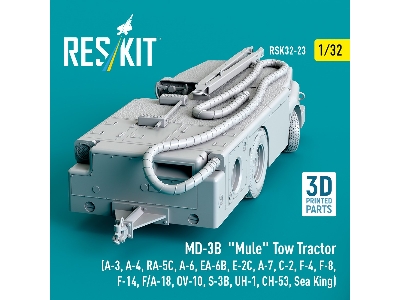 Md-3b 'mule' Tow Tractor (A-3, A-4, Ra-5c, A-6, Ea-6b, E-2c, A-7, C-2, F-4, F-8, F-14, F/A-18, Ov-10, S-3b, Uh-1, Ch-53, Sea Kin