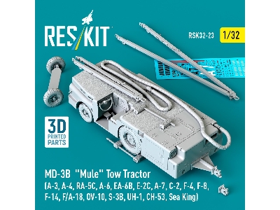 Md-3b 'mule' Tow Tractor (A-3, A-4, Ra-5c, A-6, Ea-6b, E-2c, A-7, C-2, F-4, F-8, F-14, F/A-18, Ov-10, S-3b, Uh-1, Ch-53, Sea Kin