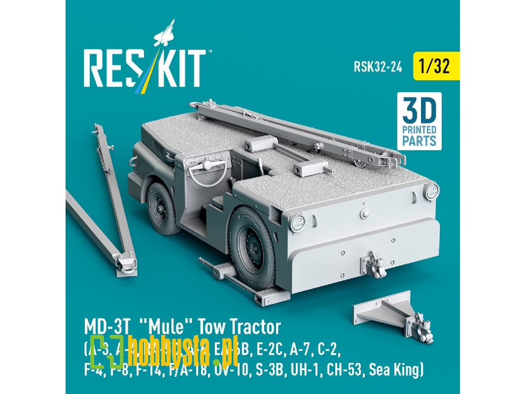 Md-3t 'mule' Tow Tractor (A-3, A-4, Ra-5c, A-6, Ea-6b, E-2c, A-7, C-2, F-4, F-8, F-14, F/A-18, Ov-10, S-3b, Uh-1, Ch-53, Sea Kin