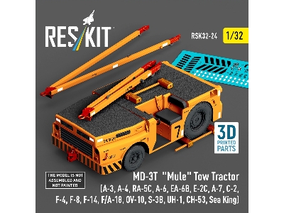 Md-3t 'mule' Tow Tractor (A-3, A-4, Ra-5c, A-6, Ea-6b, E-2c, A-7, C-2, F-4, F-8, F-14, F/A-18, Ov-10, S-3b, Uh-1, Ch-53, Sea Kin