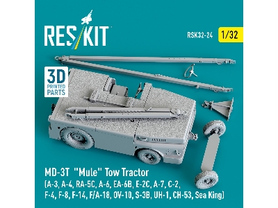 Md-3t 'mule' Tow Tractor (A-3, A-4, Ra-5c, A-6, Ea-6b, E-2c, A-7, C-2, F-4, F-8, F-14, F/A-18, Ov-10, S-3b, Uh-1, Ch-53, Sea Kin