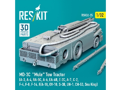 Md-3&#1057; 'mule' Tow Tractor (A-3, A-4, Ra-5c, A-6, Ea-6b, E-2c, A-7, C-2, F-4, F-8, F-14, F/A-18, Ov-10, S-3b, Uh-1, Ch-53, S