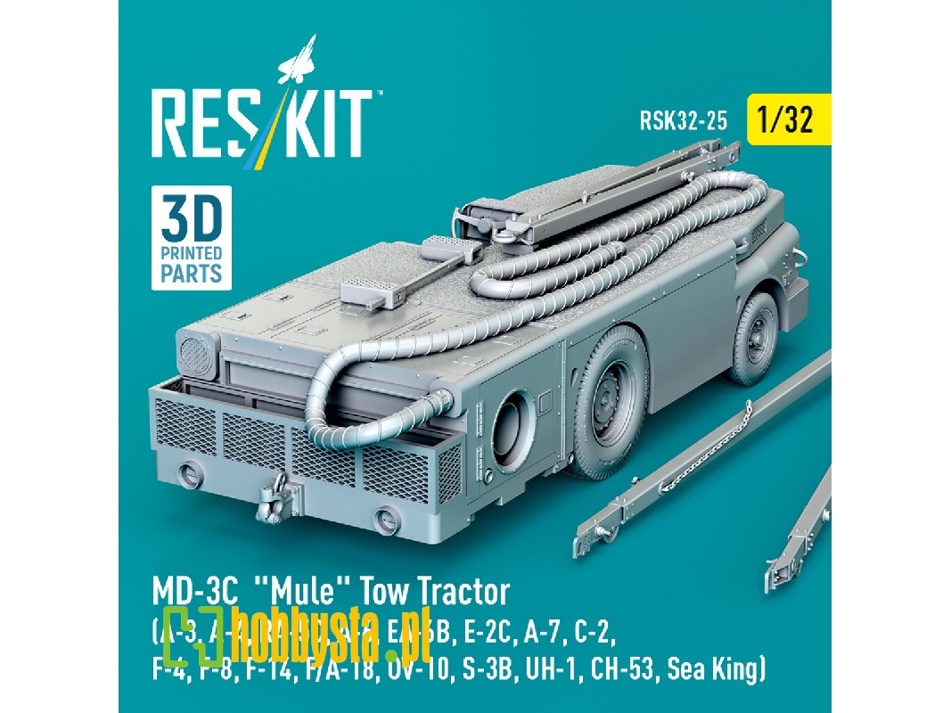 Md-3&#1057; 'mule' Tow Tractor (A-3, A-4, Ra-5c, A-6, Ea-6b, E-2c, A-7, C-2, F-4, F-8, F-14, F/A-18, Ov-10, S-3b, Uh-1, Ch-53, S