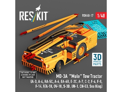 Md-3a 'mule' Tow Tractor (A-3, A-4, Ra-5c, A-6, Ea-6b, E-2c, A-7, C-2, F-4, F-8, F-14, F/A-18, Ov-10, S-3b, Uh-1, Ch-53, Sea Kin