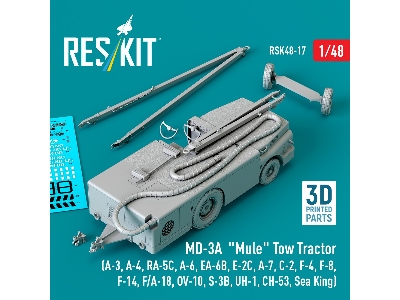 Md-3a 'mule' Tow Tractor (A-3, A-4, Ra-5c, A-6, Ea-6b, E-2c, A-7, C-2, F-4, F-8, F-14, F/A-18, Ov-10, S-3b, Uh-1, Ch-53, Sea Kin