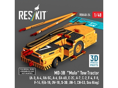Md-3b 'mule' Tow Tractor (A-3, A-4, Ra-5c, A-6, Ea-6b, E-2c, A-7, C-2, F-4, F-8, F-14, F/A-18, Ov-10, S-3b, Uh-1, Ch-53, Sea Kin
