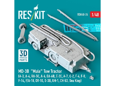 Md-3b 'mule' Tow Tractor (A-3, A-4, Ra-5c, A-6, Ea-6b, E-2c, A-7, C-2, F-4, F-8, F-14, F/A-18, Ov-10, S-3b, Uh-1, Ch-53, Sea Kin