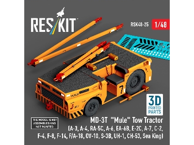 Md-3t 'mule' Tow Tractor (A-3, A-4, Ra-5c, A-6, Ea-6b, E-2c, A-7, C-2, F-4, F-8, F-14, F/A-18, Ov-10, S-3b, Uh-1, Ch-53, Sea Kin