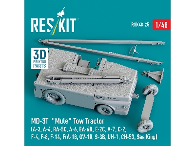 Md-3t 'mule' Tow Tractor (A-3, A-4, Ra-5c, A-6, Ea-6b, E-2c, A-7, C-2, F-4, F-8, F-14, F/A-18, Ov-10, S-3b, Uh-1, Ch-53, Sea Kin