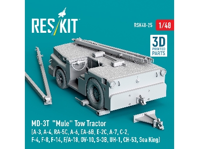 Md-3t 'mule' Tow Tractor (A-3, A-4, Ra-5c, A-6, Ea-6b, E-2c, A-7, C-2, F-4, F-8, F-14, F/A-18, Ov-10, S-3b, Uh-1, Ch-53, Sea Kin