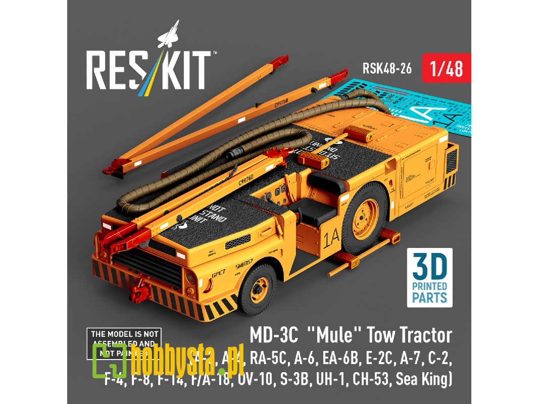 Md-3&#1057; 'mule' Tow Tractor (A-3, A-4, Ra-5c, A-6, Ea-6b, E-2c, A-7, C-2, F-4, F-8, F-14, F/A-18, Ov-10, S-3b, Uh-1, Ch-53, S