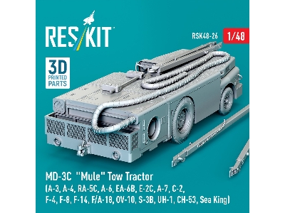 Md-3&#1057; 'mule' Tow Tractor (A-3, A-4, Ra-5c, A-6, Ea-6b, E-2c, A-7, C-2, F-4, F-8, F-14, F/A-18, Ov-10, S-3b, Uh-1, Ch-53, S
