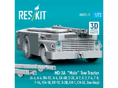 Md-3a 'mule' Tow Tractor (A-3, A-4, Ra-5c, A-6, Ea-6b, E-2c, A-7, C-2, F-4, F-8, F-14, F/A-18, Ov-10, S-3b, Uh-1, Ch-53, Sea Kin