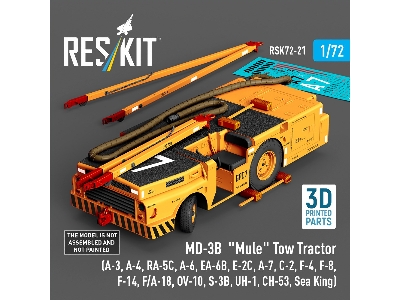 Md-3b 'mule' Tow Tractor (A-3, A-4, Ra-5c, A-6, Ea-6b, E-2c, A-7, C-2, F-4, F-8, F-14, F/A-18, Ov-10, S-3b, Uh-1, Ch-53, Sea Kin