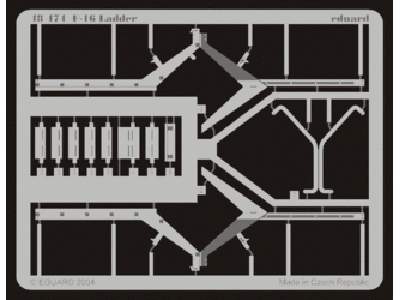  F-16 ladder 1/48 - Hasegawa - blaszki - zdjęcie 1