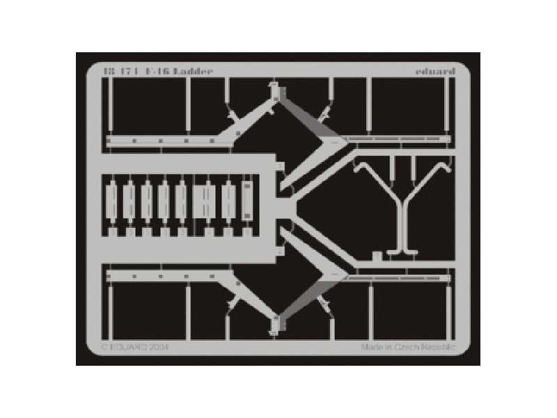  F-16 ladder 1/48 - Hasegawa - blaszki - zdjęcie 1