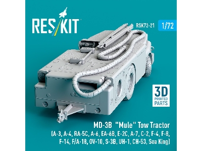 Md-3b 'mule' Tow Tractor (A-3, A-4, Ra-5c, A-6, Ea-6b, E-2c, A-7, C-2, F-4, F-8, F-14, F/A-18, Ov-10, S-3b, Uh-1, Ch-53, Sea Kin
