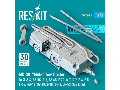 Md-3b 'mule' Tow Tractor (A-3, A-4, Ra-5c, A-6, Ea-6b, E-2c, A-7, C-2, F-4, F-8, F-14, F/A-18, Ov-10, S-3b, Uh-1, Ch-53, Sea Kin