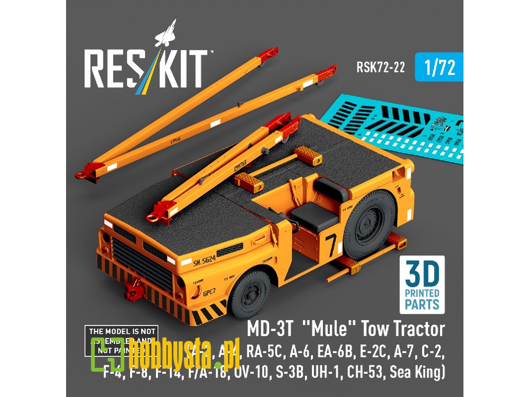 Md-3t 'mule' Tow Tractor (A-3, A-4, Ra-5c, A-6, Ea-6b, E-2c, A-7, C-2, F-4, F-8, F-14, F/A-18, Ov-10, S-3b, Uh-1, Ch-53, Sea Kin Md-3t 'mule' Tow Tractor (A-3, A-4, Ra-5c, A-6, Ea-6b, E-2c, A-7, C-2, F-4, F-8, F-14, F/A-18, Ov-10, S-3b, Uh-1, Ch-53, Sea Kin