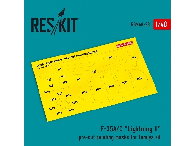 F-35 A/&#1057; 'lightning Ii' Pre-cut Painting Masks For Tamiya Kit - zdjęcie 1