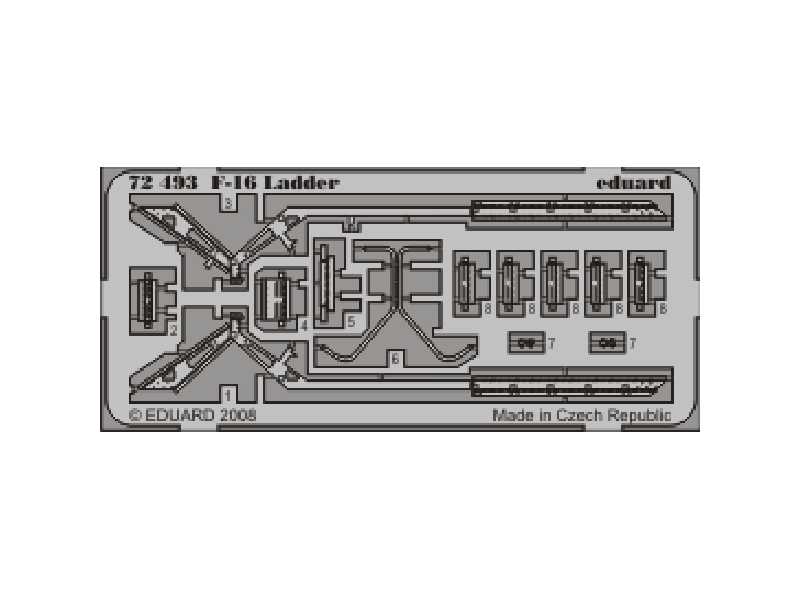 F-16 ladder 1/72 - blaszki - zdjęcie 1 F-16 ladder 1/72 - blaszki - zdjęcie 1