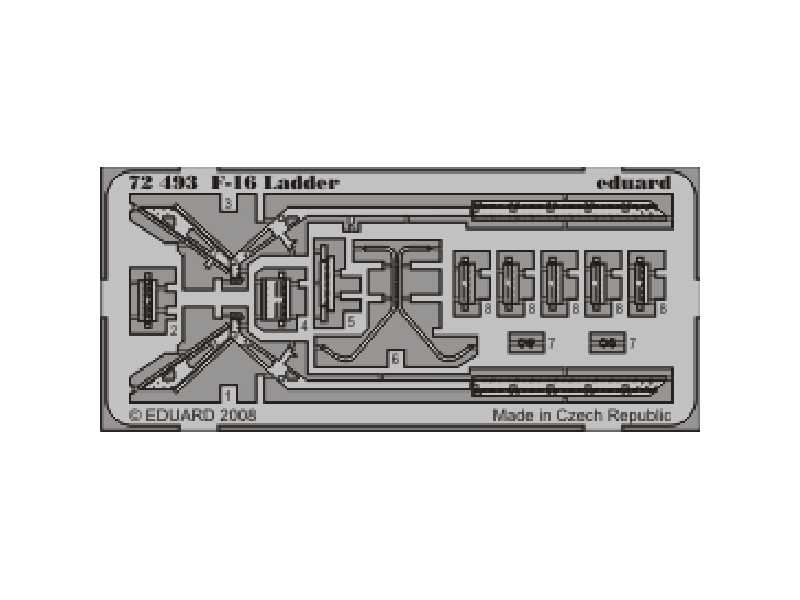  F-16 ladder 1/72 - blaszki - zdjęcie 1