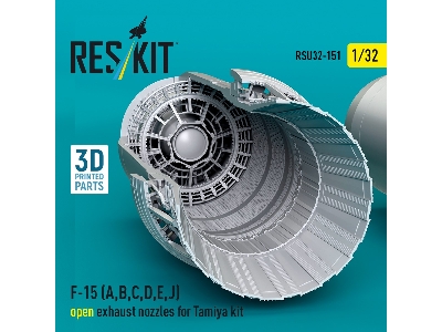F-15 (A, B, C, D, E, J) Open Exhaust Nozzles For Tamiya Kit (3d Printed) - zdjęcie 1