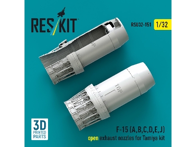 F-15 (A, B, C, D, E, J) Open Exhaust Nozzles For Tamiya Kit (3d Printed) - zdjęcie 3