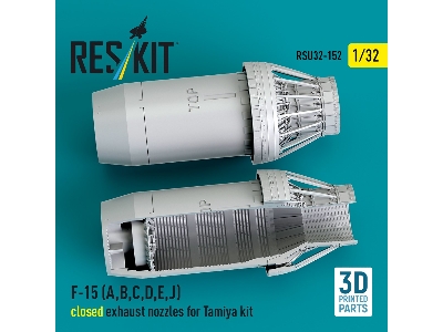 F-15 (A, B, C, D, E, J) Closed Exhaust Nozzles For Tamiya Kit (3d Printed) - zdjęcie 2