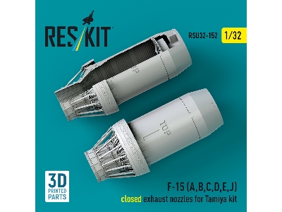 F-15 (A, B, C, D, E, J) Closed Exhaust Nozzles For Tamiya Kit (3d Printed) - zdjęcie 3