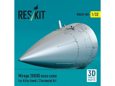 Mirage 2000d Nose Cone For Kitty Hawk / Zimimodel Kit (3d Printed) - zdjęcie 1
