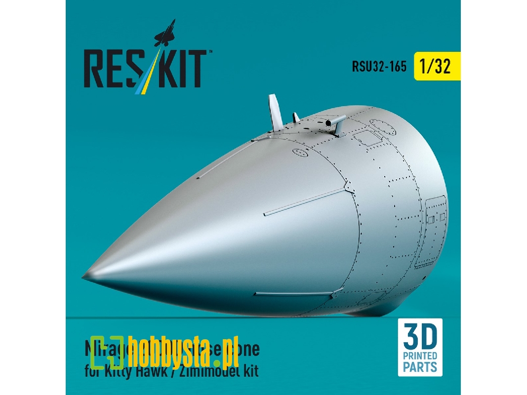 Mirage 2000d Nose Cone For Kitty Hawk / Zimimodel Kit (3d Printed) - zdjęcie 1 Mirage 2000d Nose Cone For Kitty Hawk / Zimimodel Kit (3d Printed) - zdjęcie 1
